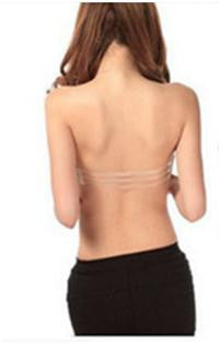 clear back and strapless bra