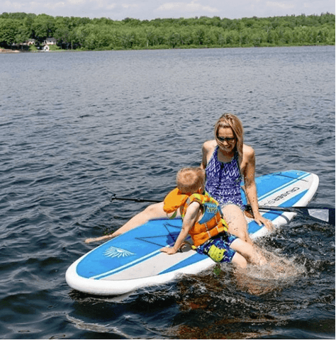 paddle boarding with kids