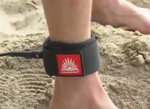 Installing a SUP Leash to Ankle