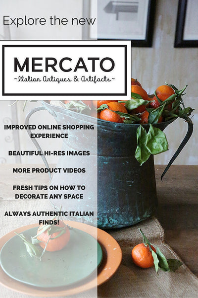 Shop antiques online with the imrpoved Mercato Italian Antiques & Artifacts