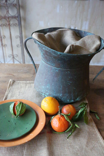 Antique Copper Water Pot DIY Tuscan Home Decor