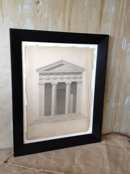 antique architectural drawing