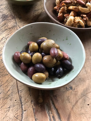 olives served in a small bowl as an aperitivo snack