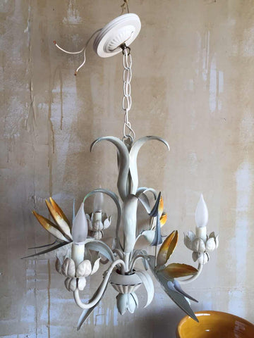 vintage italian tole chandelier
