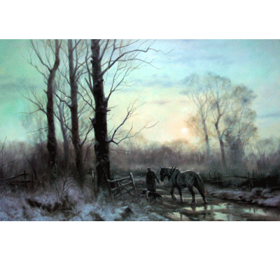 John Trickett Horse Prints - The Workers Return (Draft Horse)