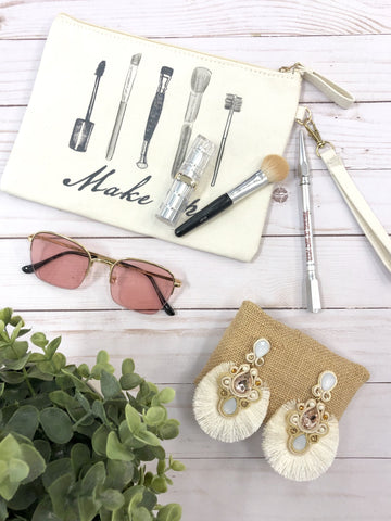 Iris Filigree Tassel Earrings - Pink