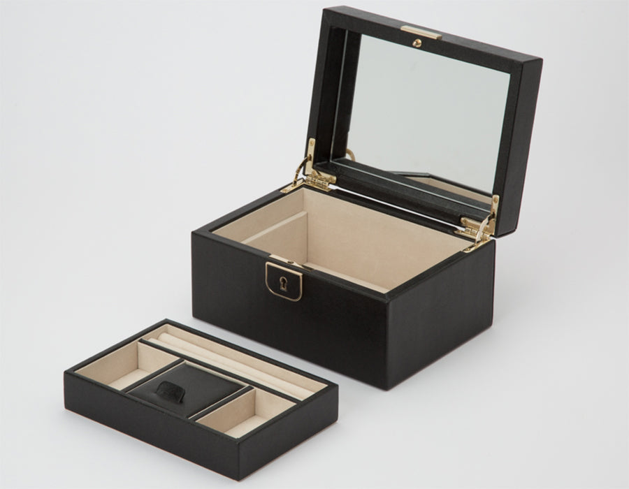 Palermo Small Jewelry Box in Black Anthracite