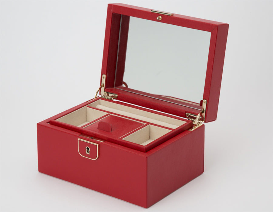 Palermo Small Jewelry Box in Red