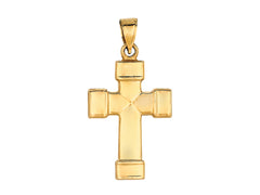 14K Yellow Gold Royal Cross