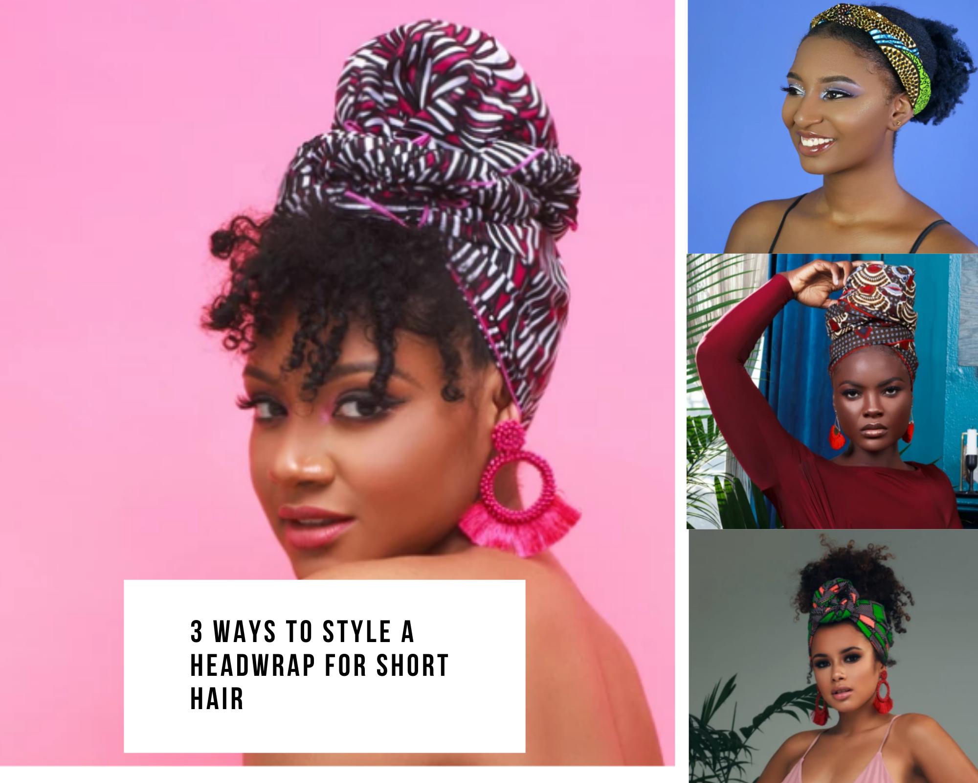 3 Ways To Style A Headwrap For Short Hair – Cee Cee's Closet NYC