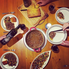 chilli, black bean salsa and cornbread June long weekend recipes