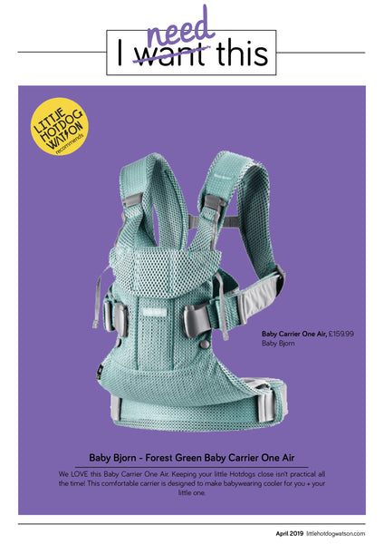 baby bjorn green carrier