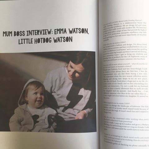 Interview of Emma Watson Founder of Little Hotdog Watson, in Fourth Trimester Magazine