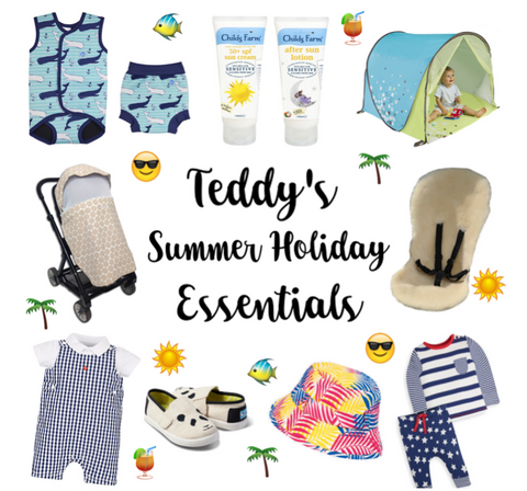 You The Daddy Article on Holiday Essentials for children including Little Hotdog Watson sunhats