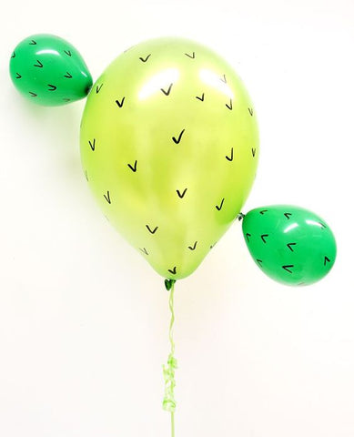 Cactus DIY ballons for children summer fun garden party on Little Hotdog Watson blog