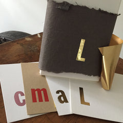 Letterpress foil stamp