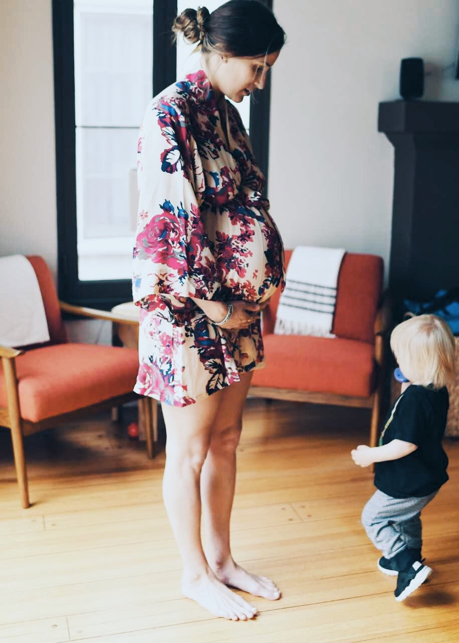 Helena Quinn Silk Maternity Robe- Emma Feil Photography-Zoe Kasiske