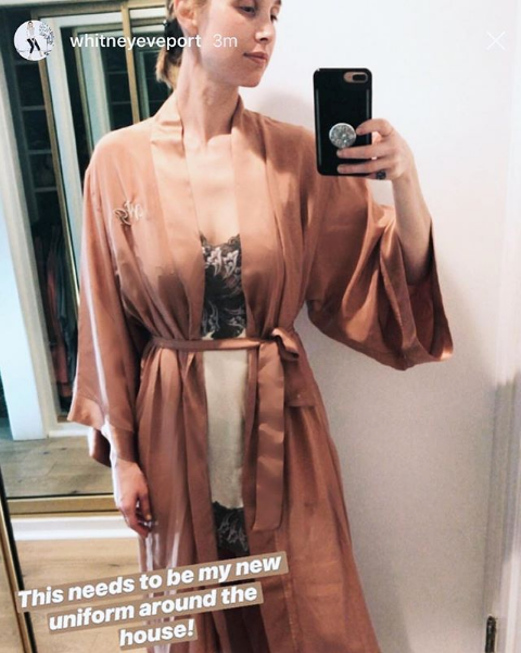 Helena Quinn Silk Robe, Whitney Port