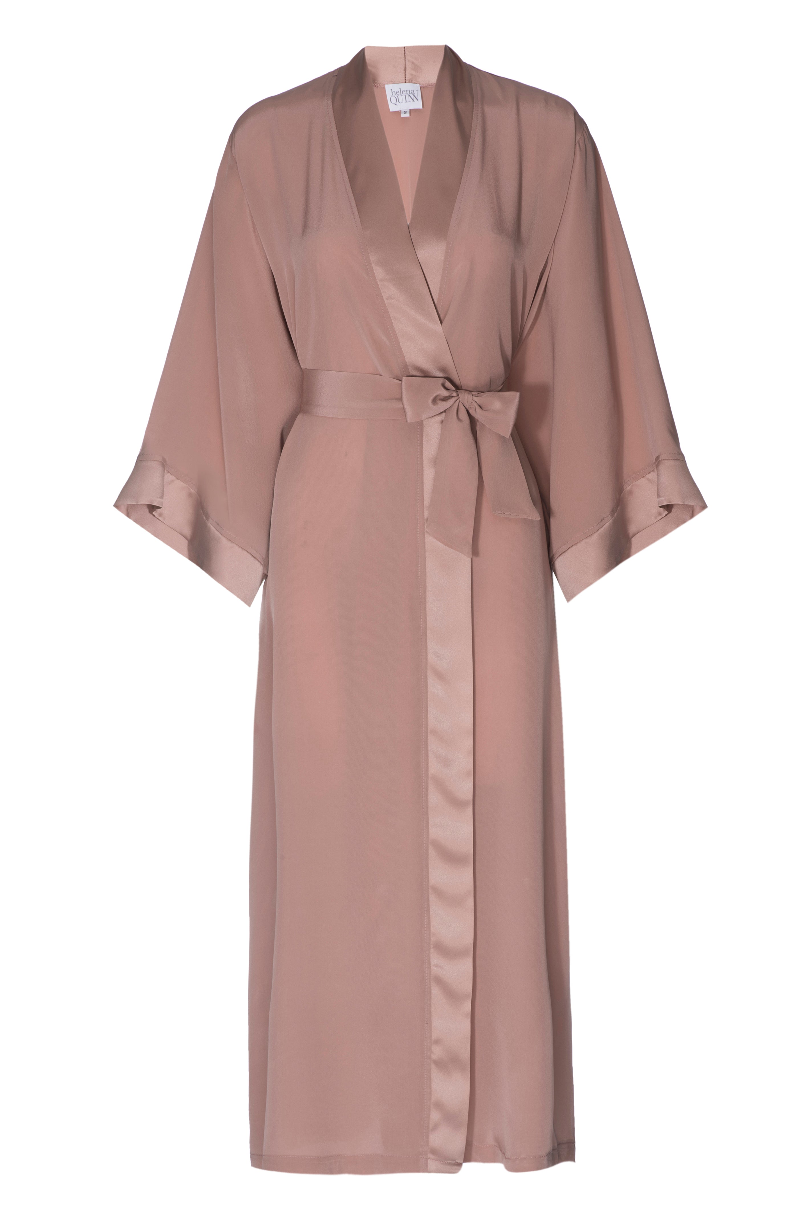 NEW: 'Dusty Rose' Silk Robe- FULL LENGTH