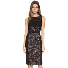 Black Halo Wyatt Black Sheath Dress