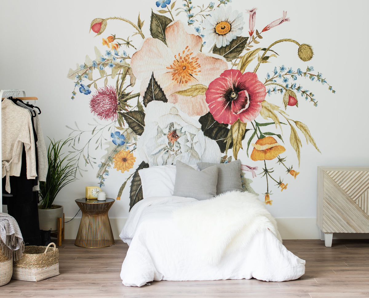 Honey Bloom Wallpaper | Anewall Mural Wallpapers