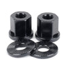 Shadow Conspiracy Featherweight Alloy Axle Nuts 3/8" - Black - Skates USA