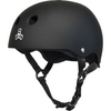 Triple 8 Sweatsaver Helmet - Black Rubber/White - Skates USA