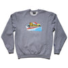 Lakai Push Crewneck Sweatshirt - Heather Grey - Skates USA