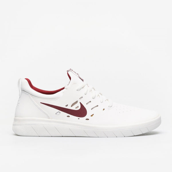 nike sb nyjah free summit white team crimson