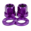 Shadow Conspiracy Featherweight Alloy Axle Nuts 14mm - Purple - Skates USA