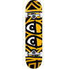 Krooked Bigger Eyes Mid Skateboard Complete 7.3" - Yellow - Skates USA