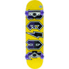 Real New Deeds Small Complete Skateboard 7.5" - Yellow/Purple/Black - Skates USA