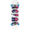 Real New Deeds Large Complete Skateboard 8.0" - White/Blue/Pink - Skates USA