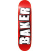 Baker Brand Logo Mini Skateboard Deck - 7.3" Red/White - Skates USA