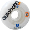 Autobahn Wheels Dual Durometer Ultra Classics 53mm 97a - White/Clear (Set) - Skates USA