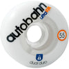 Autobahn Wheels Dual Durometer Ultra Classics 55mm 97a - White/Clear (Set) - Skates USA