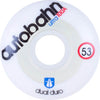 Autobahn Wheels Dual Durometer Ultra Classics 53mm 100a - White/Clear (Set) - Skates USA