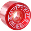 Sector 9 Wheels Nineballs 70mm 78a - Red (Set) - Skates USA