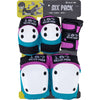 187 6-Pack Pad Set Combo - Pink/Teal - Skates USA