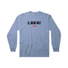 Lakai Blur Long Sleeve Tee - Stonewash Blue - Skates USA