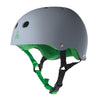 Triple 8 Sweatsaver Helmet - Carbon Rubber/Green - Skates USA