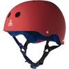Triple 8 Sweatsaver Helmet - Red Rubber/Blue - Skates USA