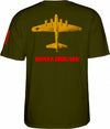 Bones Brigade Bomber T-shirt - Military Green - Skates USA