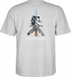 Powell Peralta Skull & Sword T-shirt - Gray - Skates USA