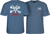 Powell Peralta Rat Bones T-shirt - Indigo Blue - Skates USA