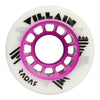 Radar Villain Roller Skate Wheels 59mm 84a - White (4 Pack) - Skates USA