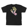 Santa Cruz Pastel Screaming Hand Youth T-Shirt - Black - Skates USA