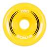 Sonar Zen Roller Skate Wheels 62mm 85a - Yellow (4 Pack) - Skates USA