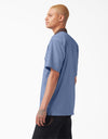 Dickies Vincent Alvarez Block Collar Work Shirt - Gulf Blue - Skates USA