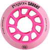 Atom Poison Savant Roller Skate Wheels 59x38mm 84a - Pink (Set of 4) - Skates USA